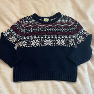Crazy 8 Navy and White Knit Sweater